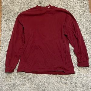 Vintage Nike Maroon Mock Neck Long Sleeve